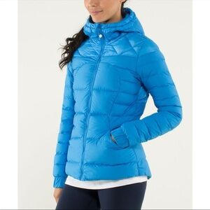 Lululemon Women's Fluffin Awesome Goose Down Cornflower Blue Puffer Sz. 8